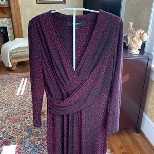 Nine West gorgeous leopard wrap dress. Never‎ worn!